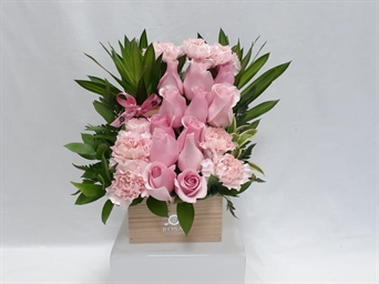 VAL 042 Beauty Pink (12 rosas)