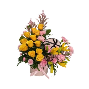 SRP-0125 VAL Vincent Yellow (12 rosas amarillas)