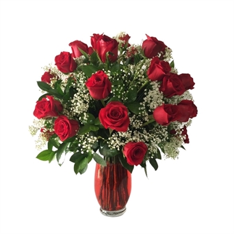 SRP-0135 VAL Clásico con 24 rosas rojas (dos docenas)