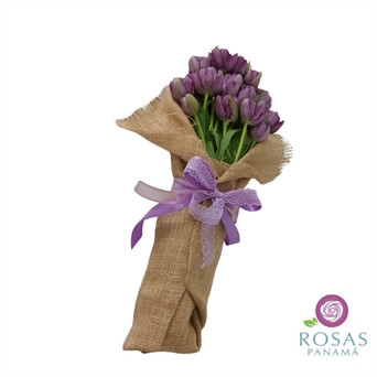 HT-039 VAL Burlap Tulips (18-20)